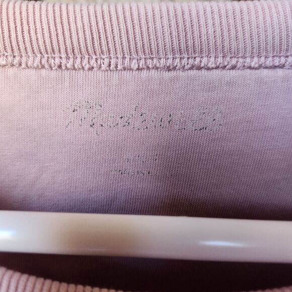 Madewell crewneck pullover sweatshirt XL light pink cozy warm fall basic - Picture 6 of 9